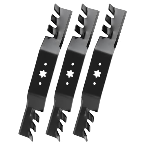 3-Pack 18' Mulching Blades 942-04053C 942-04053-X 742-04053 Replacement for Cub Cadet 50 Inch Mower Deck RZT-50 LTX-1050