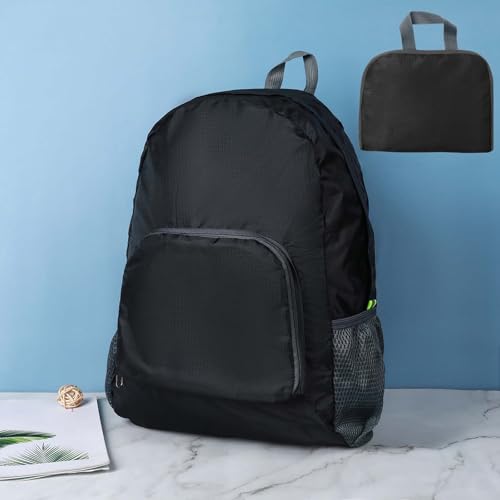 Bulk Lightweight Hiking Backpack Compact Travel Daypack For Outdoor Activities Mountaineering And (Black, One Size)2