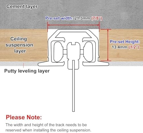 Silent Curtain Tracks Set - Ceiling-Mounted Invisible Curtain Rail for Room Dividers, Ideal for Home, Office, Hospital - 160cm/5.2ft (2 x 80cm) - White