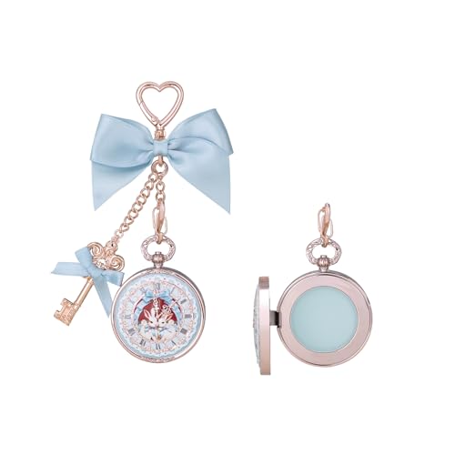 Image of Flower Knows Bunny Garden Lip Balm Bag Charm,Hydrating & Softening Lip Care with Nourishing Oils & Long-Lasting Moisture,Non-Sticky Shine,Vegan Skincare,Lip Keychain Cap,Cute for Gift(01 Creamy Blue)