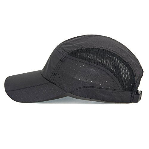 Lethmik Sport Cap Summer Quick-Drying Sun Hat Unisex Uv Protection Outdoor Cap Black #TOP1