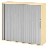 bümö Aktenschrank abschließbar mit Rollladen, Rollladenschrank für Ordner & Co. - Büroschrank...