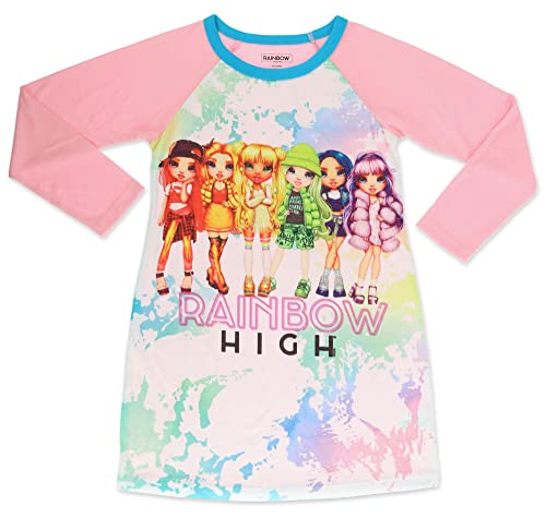 Rainbow High Girl's Pajama Dorm Shirt Long Sleeves