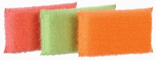 Casabella 11395 3 Pack Assorted Color Scrub Sponge