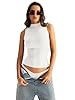 EasyGala Women Sleeveless Mock Turtle Neck Tops Do... #4