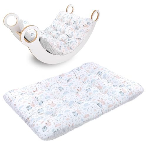 Krabbeldecke für Baby Kissen für Kletterbogen 70x110 cm - Bodenkissen...