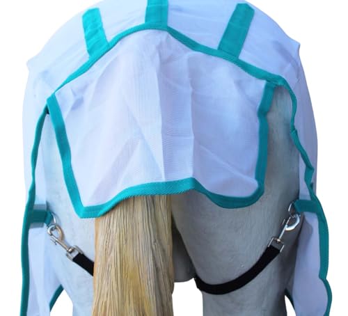 Image of Challenger Horse Mesh Summer Fly Sheet Spring Airflow Neck White 73140