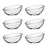 Pasabahce 53952 Gastroboutique Oval Cuisine – set van 6 mini-kommen van glas (Ø 9,6 cm), glazen schaaltjes, dipschaal, dessertschaal, mezeschaal, tapasschaal, 6 stuks