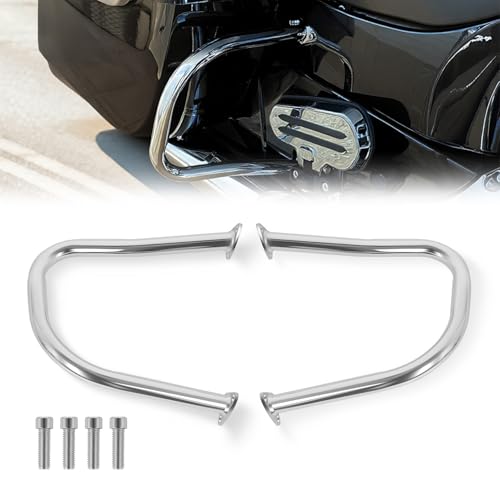 CHIFUN Barras de Protección para Indian Chief Chieftain Springfield Roadmaster Dark Horse 2014-2025, Acero, Barras Laterales Traseras para Maletas de Motocicleta (Cromo) miniatura 1