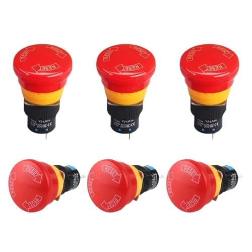 Interrupteur arrêt d'urgence 16mm YJ-LA16-11ZS-A pour tableau électrique de commande - 2