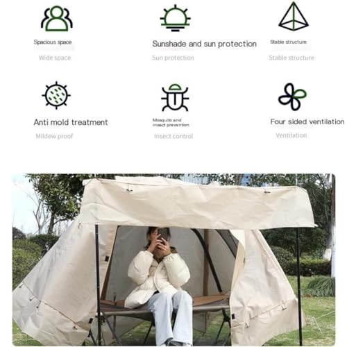 Carpa plegable liviana y espaciosa para camping y exteriores miniatura 4