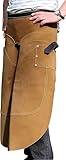 Förster-Fellnest Hufschürze, Schmiedeschürze - SCHMALERE AUSFÜHRUNG - Hufbeschlag-Schürze, stabiles Leder für Hufschmiede, Hufpflege (65 cm Länge)