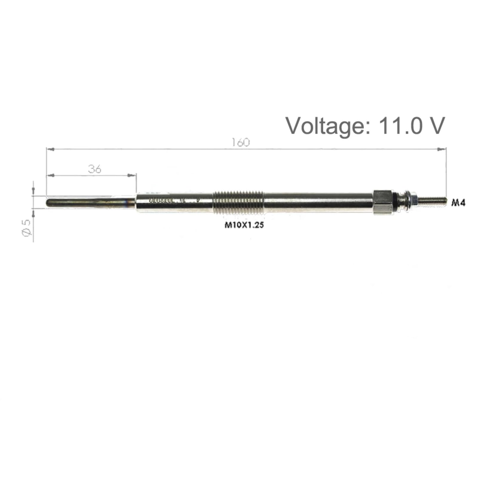Bujías de precalentamiento Compatible Con Toyota Para Yaris Para Verso 2001-2005 Precalentador Precalentamiento Bujía Incandescente Combustible Motor