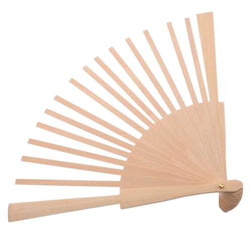 OSALADI Cadre De Ventilateur Pliable En Bois 23.00 Cm 16 Branches Pour Kit De Fabrication D'Éventail Diy Artisanat Décoration Murale Portable