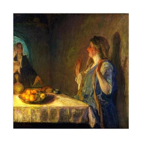 Toile The Visitation Henry Ossawa Tanner pour créer une ambiance sereine dans votre salon de thé