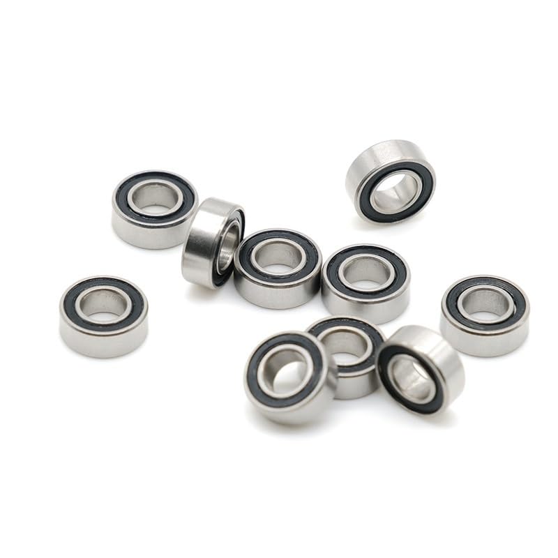 SMR84 2RS Bearing ABEC-7 (10PCS) 4 * 8 * 3mm Miniature SMR84-2RS Stainless Ball Bearings RS SMR84 2RS with Black Sealed L-840DD
