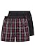 Produktbild BOSS Hugo Herren Webboxer Pyjama-Shorts Woven Boxer Shorts 2er Pack, Farbe:Mehrfarbig, Größe:2XL, Artikel:-630 Black/Mixed Checked