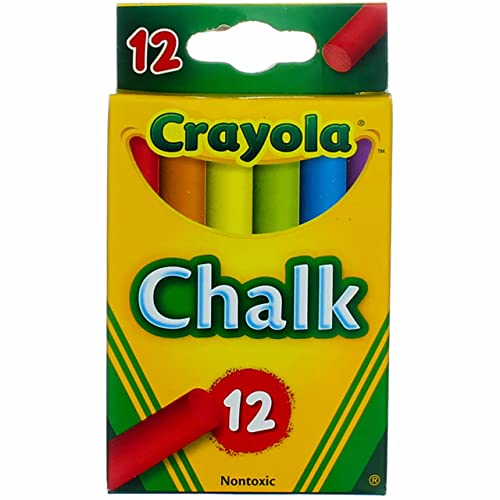 Crayola 51-0816 Colored Chalk Assorted 12 Count bâtons de craie pour dessin