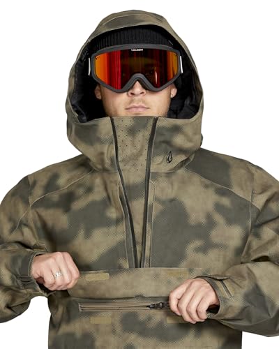 Image of Volcom Men's Brighton Pullover Anarok Hooded Snowboard Jacket