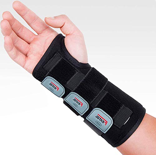 Wrist Brace for Carpal Tunnel, Adjustable Wrist Support Brace with Splints Right Hand