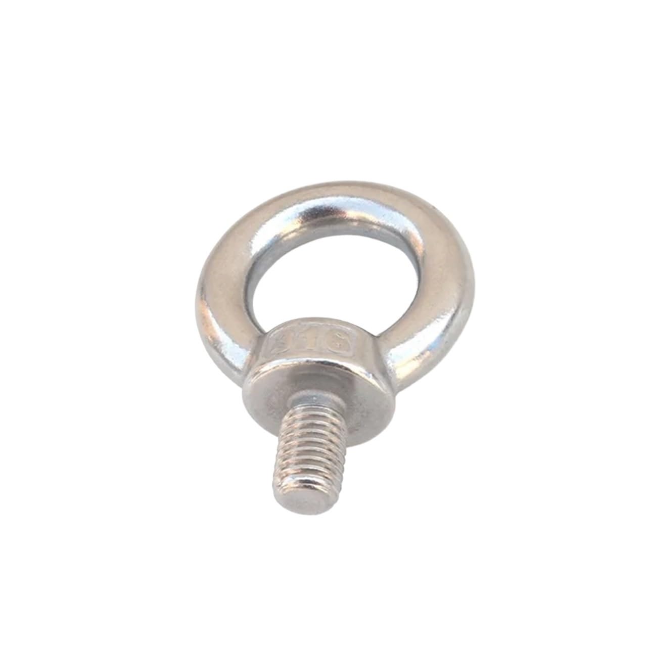 50 unids/Lote 316 Rosca métrica M6 cáncamo de Acero Inoxidable Pernos de Ojo de elevación Anillo Tornillo Bucle Tuercas Perno de Ojo Elevador