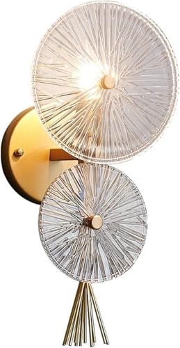 Lampe murale de luxe LED style coquille acrylique pour salon moderne