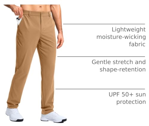 Image of G Gradual Mens Golf Pants Stretch Dress Casual Pants 30 inch /32 inch /34 inch Lightweight Work Travel Slacks for Men with 4 Pockets