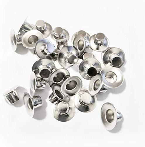 Metal Candle Cups with Round Flat Base - Use with Menorah Candelabra - Prevents from Wax Dripping - Candle Holders Perfect for Lamp or Candle Making Projects - Silver, 6/16" Opening (18 Pieces)