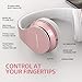 immagine 2Cuffie AILIHEN A80 Wireless con Bluetooth Senza Fili con Microfono Cuffie Pieghevoli, Cuscinetti per Cuffie Morbidi, Supporta TF Card/Modalità MP3, 25 Ore di Riproduzione - oro rosa