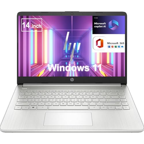 HP 14インチ学生用ノートパソコン | Intel Pentium Silver N5030 4コア 3.1GHz | 32GB RAM、1TB SSD+1TB クラウド | Windows 11 | 1Y Microsoft 365 | 11.5 HR