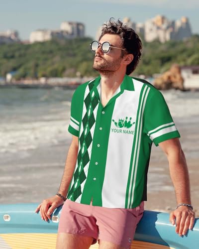 Custom Bowling Shirt for Men Women Personalized Name Bowling Jersey Casual Hawaiian Shirts Customized Retro Polo, S-4XL3