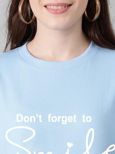 Image of KOTTY Quirky Printed T-Shirt for Women | Fun & Playful | Casual Chillwear