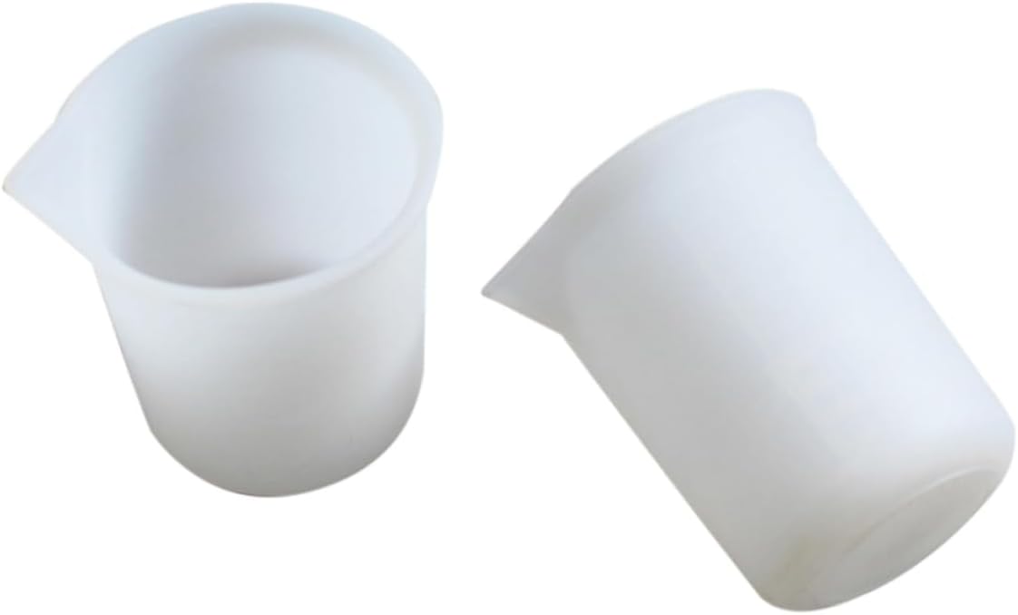 4pcs Lab Tools Home Tools Epoxy Measuring Cups Crystal Measuring Cups Liquid Measuring Cups Epoxy Resin Soft Scale Cups Measuring Pitcher Silicone Measuring Cups Jewelry