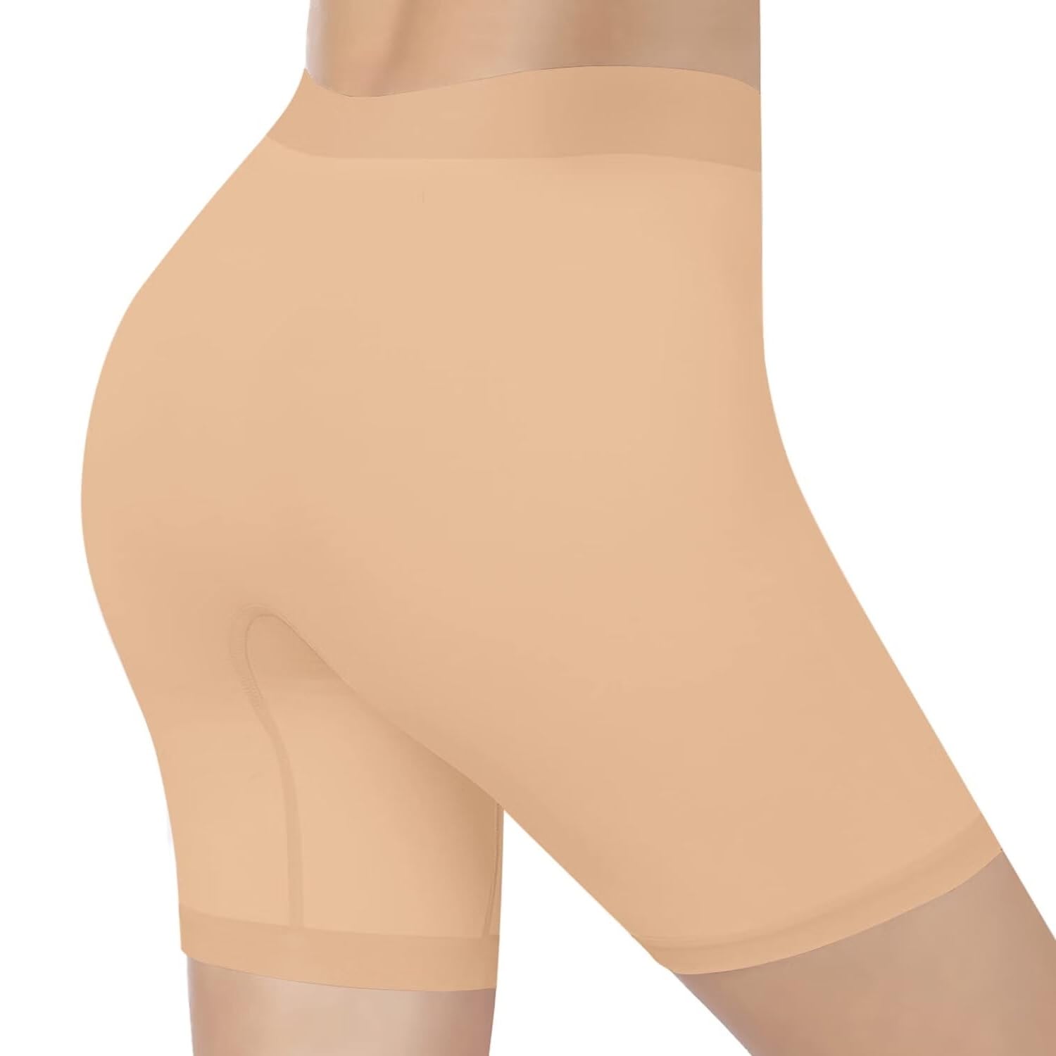 Premium Cotton Spandex Mid Waist Gym Shorties for Women – High Coverage Stretch Cycling Shorts-image-38