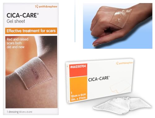 CICA-CARE Silicone Gel Sheet - 1 Dressing (12cm X 6cm)