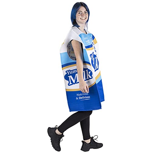 Wholesome Milk Carton One-Size Halloween Costume - Funny Food Adult Unisex Suit #TOP1