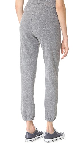 Monrow Women's Supersoft Vintage Sweatpants, Casual Straight Leg Cut, Adjustable Drawstring & Banded Ankles, Dark Heather, Xsmall #TOP1