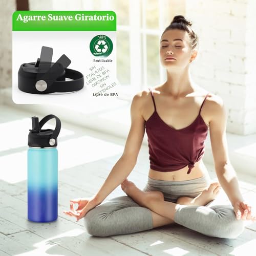 Miniatura 5 de Tapa De Pajita Para Hydro Flask Wide Mouth, Tapa Con Pajitas Para Hydroflask Wide Mouth, Tapas Deportivas, Accesorios Para Botellas De Agua, Tapa De Repuesto Superior