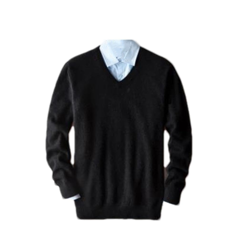 Maglione Cashmere Uomo - Pullover Girocollo Casual Per Autunno/Inverno - Foto 5