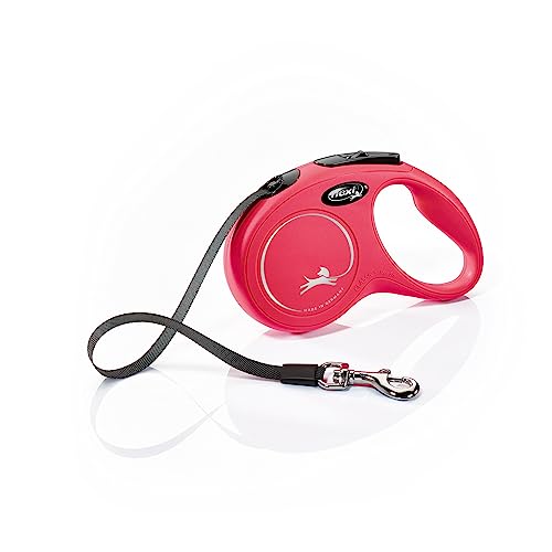 flexi® Classic S Cinta 5 m roja, correa extensible para perros hasta máx. 15 kg