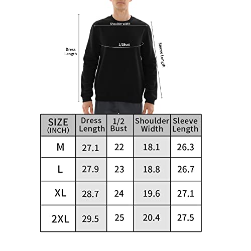 Elsmorr Men's Soft Plush Fleece Crewneck Sweatshirt - Breathable Athletic Pullover Sweater #TOP4