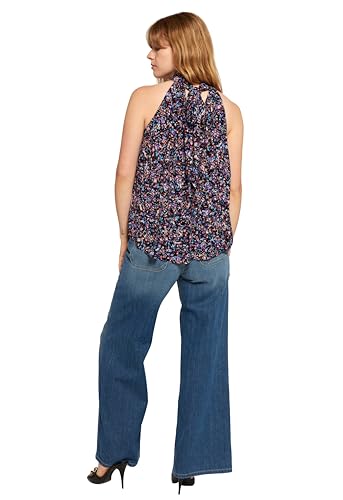 Image of Women's Penelope Halter Top in Caviar Multi
