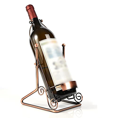 Soporte para botellas de vino de hierro forjado miniatura 5