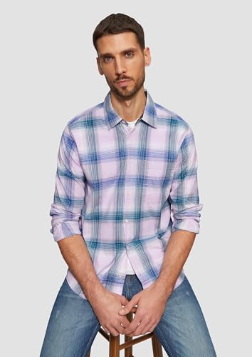 s.Oliver Herren Hemd – Regular Fit, Baumwollstretch, kariert – Ansicht 6