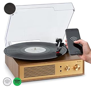 Auna Platine Vinyle Bluetooth, Tourne Disque Vinyle avec Haut Parleur, Tourne-disques Audio Vinyle 33 Tours, Chaine HiFi… - Les Beatles, Paul McCartney, John Lennon, RIngo Starr, George Harrison