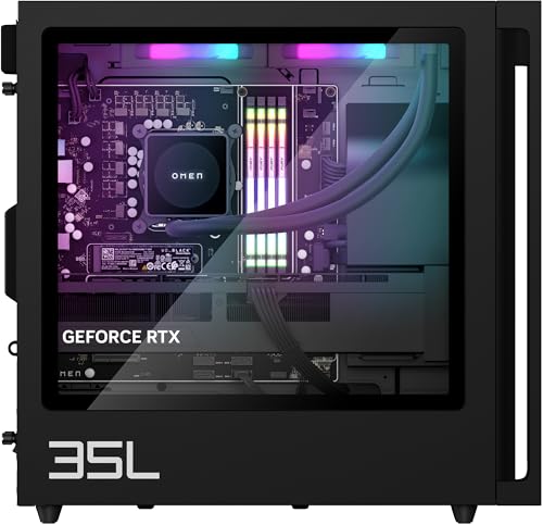 Omen GT16-0273ng 35L Gaming Desktop PC, Intel Core i7 i7-14700F, 32 GB DDR5-SDRAM, 1 TB SSD, NVIDIA GeForce RTX 4060 Ti, Tower PC, Windows 11 Home, metallo nero con apertura in vetro - PC Desktop - Immagine 3