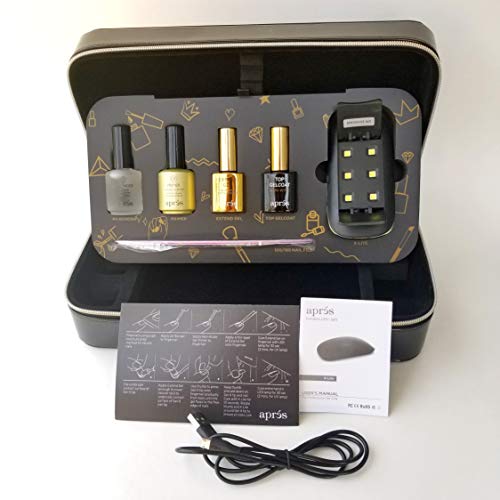 APRES GEL X System KIT + Nail Tips Box Sculpted Square Medium - Professional kit For Beginner Started / Complete Set