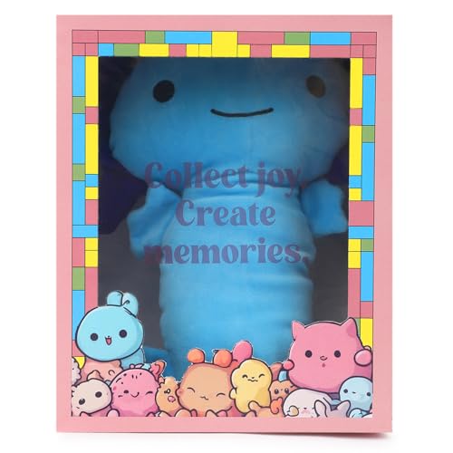 Image of Flufies Axolotl Plush Toy - Stuffed Animal Pillow Toy Doll - Halloween Axolotl Cuddle Buddy - Plush Pillow Edition for Kids (Blue)