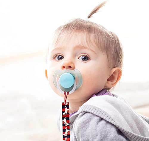 20 STÜCKE Sichere Schnuller Halter O Ringe Schnuller Dummy Zubehör Kette Clips Adapter Halter für Baby(Transparent)