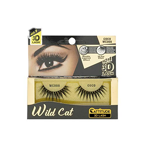 EBIN NEW YORK Cattitude Cils œil de chat sauvage 3D Coco